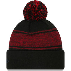 Boston Red Sox New Era Chilled Cuffed Knit Hat with Pom - Black Hats