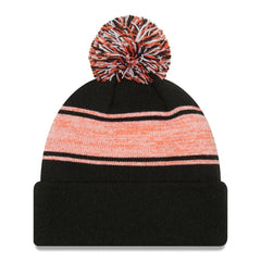 San Francisco Giants New Era Chilled Cuffed Knit Hat with Pom - Black Hats