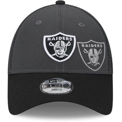 Las Vegas Raiders New Era Youth Reflect 9FORTY Adjustable Hat - Graphite Hats