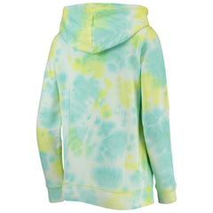 Chicago Cubs New Era Women's Tie-Dye Full-Zip Hoodie - White Hoodies