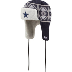 Dallas Cowboys New Era Knit Trapper Hat - Navy Hats