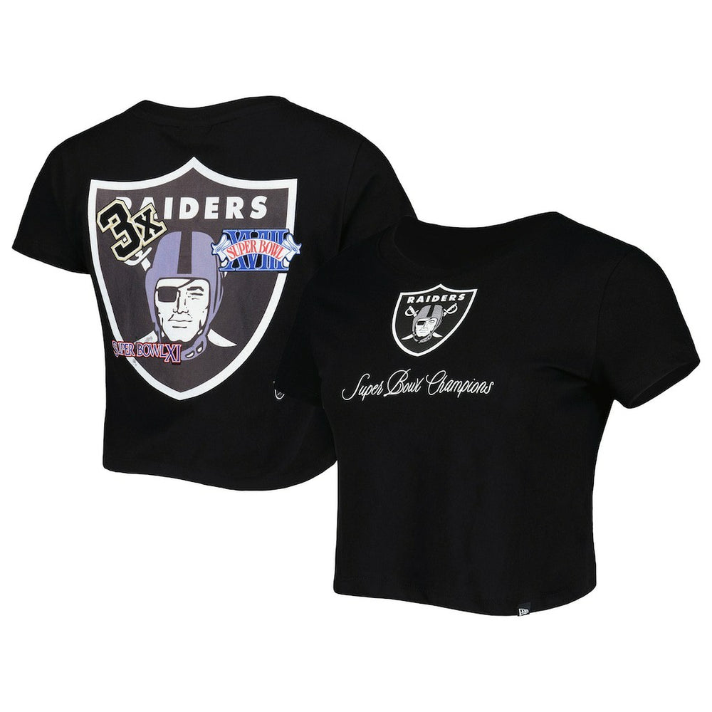 Las Vegas Raiders New Era Women's Historic Champs T-Shirt - Black T-shirts