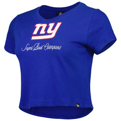New York Giants New Era Women's Historic Champs T-Shirt - Royal T-shirts