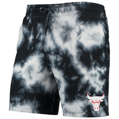 Chicago Bulls Fleece Tie-Dye Shorts Black - New Era