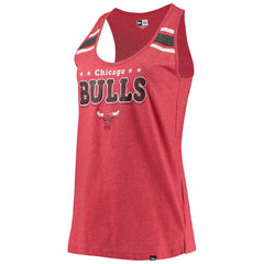 Chicago Bulls Women's Scoop-Neck Racerback Tank Top Heathered Red - New Era