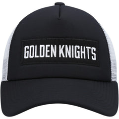 Vegas Golden Knights adidas Team Plate Trucker Snapback Hat - Black/White | US 4687145
