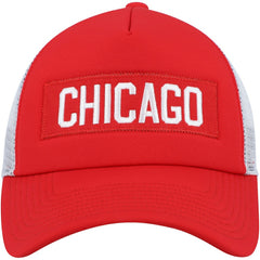 Chicago Blackhawks adidas Team Plate Trucker Snapback Hat - Red/White | US 4687158