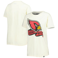 Arizona Cardinals New Era Women's Chrome Sideline T-Shirt - Cream T-shirts