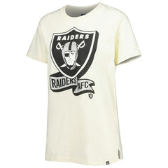 Las Vegas Raiders New Era Women's Chrome Sideline T-Shirt - Cream T-shirts