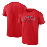 Mike Trout Los Angeles Angels Fanatics Player Name & Number T-Shirt - Red T-shirts