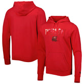 Tampa Bay Buccaneers New Era Ink Dye Pullover Hoodie - Red Hoodies