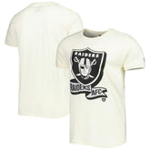 Las Vegas Raiders New Era Sideline Chrome T-Shirt - Cream T-shirts
