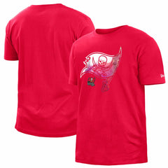 Tampa Bay Buccaneers New Era 2022 Sideline Ink Dye T-Shirt - Red T-shirts