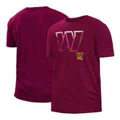Washington Commanders New Era 2022 Sideline Ink Dye T-Shirt - Burgundy T-shirts