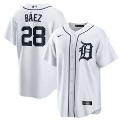 Javier Baez Detroit Tigers Nike Home Replica Player Jersey - White Jerseys
