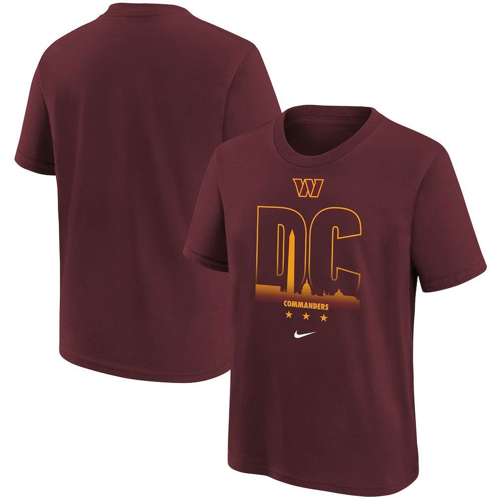 Washington Commanders Youth Team City T-Shirt - Burgundy T-shirts