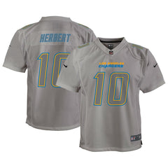 Justin Herbert Los Angeles Chargers Youth Atmosphere Game Jersey - Gray Jerseys