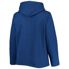 Chicago Cubs Soft as a Grape Women's Plus Size Side Split Pullover Hoodie - Royal Hoodies