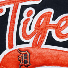 Detroit Tigers Soft as a Grape Women's Plus Size Side Split Pullover Hoodie - Navy Hoodies