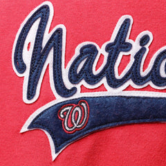 Washington Nationals Soft as a Grape Women's Plus Size Side Split Pullover Hoodie - Red Hoodies
