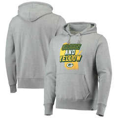 Green Bay Packers '47 Team Headline Pullover Hoodie - Heathered Gray Hoodies
