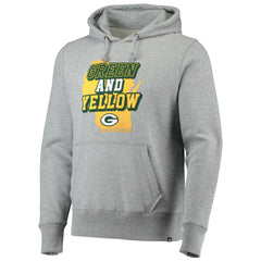 Green Bay Packers '47 Team Headline Pullover Hoodie - Heathered Gray Hoodies