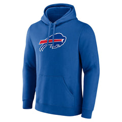 Buffalo Bills Primary Logo Fitted Pullover Hoodie - Royal Hoodies