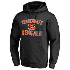 Cincinnati Bengals Victory Arch Team Fitted Pullover Hoodie - Black Hoodies