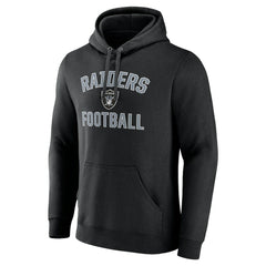 Las Vegas Raiders Victory Arch Team Fitted Pullover Hoodie - Black Hoodies