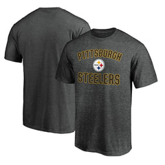 Pittsburgh Steelers Victory Arch T-Shirt - Heather Charcoal T-shirts
