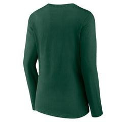 Green Bay Packers Women's Primary Team Logo Long Sleeve V-Neck T-Shirt - Green T-shirts