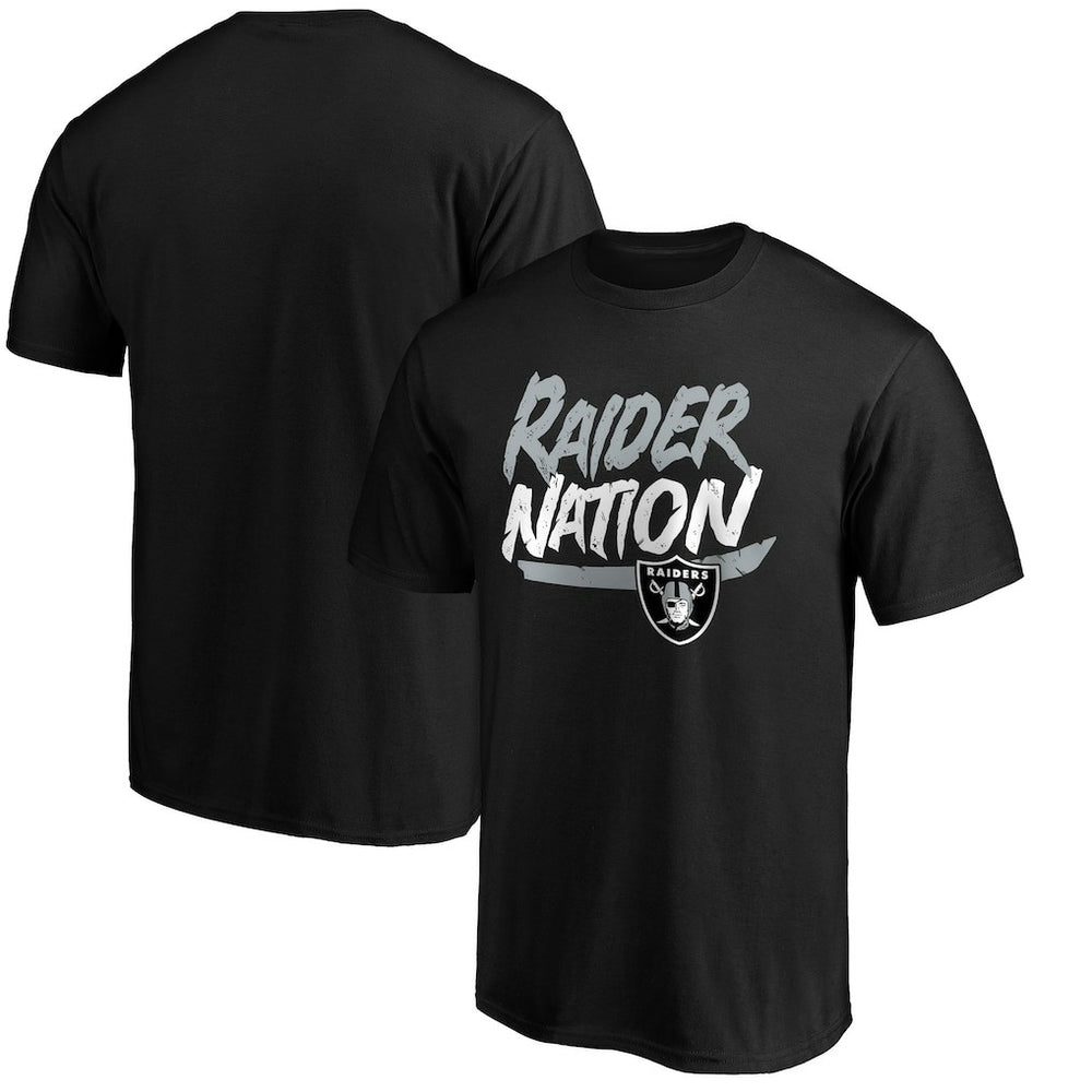 Las Vegas Raiders Hometown Collection Raider Nation T-Shirt - Black T-shirts