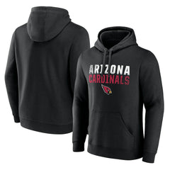 Arizona Cardinals Fade Out Fitted Pullover Hoodie - Black Hoodies
