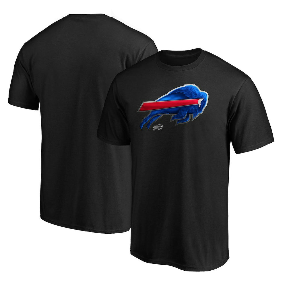 Buffalo Bills Midnight Mascot Team Logo T-Shirt - Black T-shirts