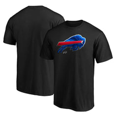 Buffalo Bills Midnight Mascot Team Logo T-Shirt - Black T-shirts