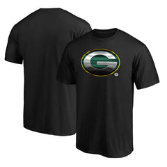 Green Bay Packers Midnight Mascot Team Logo T-Shirt - Black T-shirts