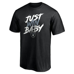 Las Vegas Raiders Just Win T-Shirt - Black T-shirts