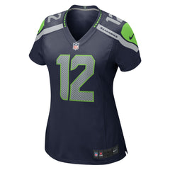 12s Seattle Seahawks Women's Player Jersey - Navy Jerseys