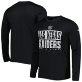 Las Vegas Raiders New Era Combine Authentic Offsides Long Sleeve T-Shirt - Black T-shirts