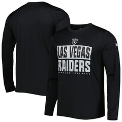 Las Vegas Raiders New Era Combine Authentic Offsides Long Sleeve T-Shirt - Black T-shirts
