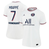 Kylian Mbappé Paris Saint-Germain Jordan Brand Women's 2021/22 Fourth Replica Jersey White - Jordan on sale