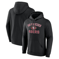 San Francisco 49ers Victory Arch Team Fitted Pullover Hoodie - Black Hoodies