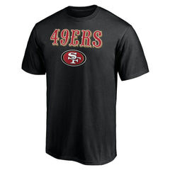 San Francisco 49ers Logo Team Lockup T-Shirt - Black T-shirts