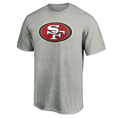 San Francisco 49ers Primary Logo T-Shirt - Heather Gray T-shirts