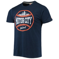 Detroit Tigers Homage Hyper Local Tri-Blend T-Shirt - Navy T-shirts