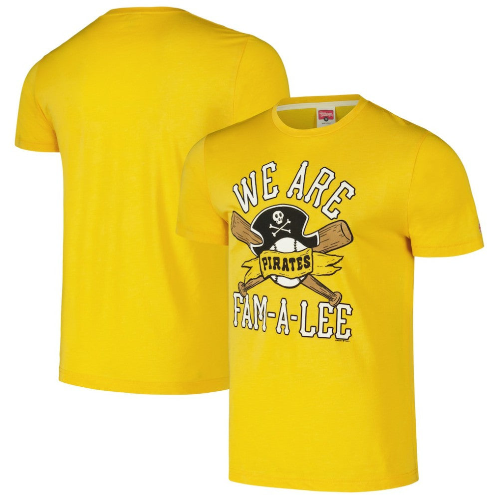 Pittsburgh Pirates Homage Hyper Local Tri-Blend T-Shirt - Gold T-shirts