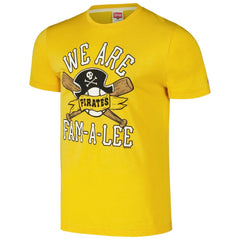 Pittsburgh Pirates Homage Hyper Local Tri-Blend T-Shirt - Gold T-shirts