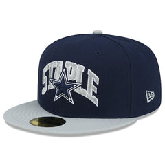 Dallas Cowboys New Era NFL x Staple Collection 59FIFTY Fitted Hat - Navy/Gray Hats