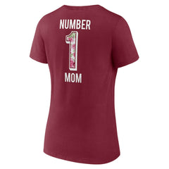 Washington Commanders Women's Team Mother's Day V-Neck T-Shirt - Burgundy T-shirts
