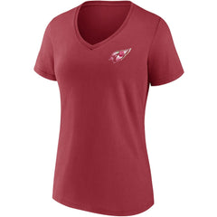 Arizona Cardinals Women's Team Mother's Day V-Neck T-Shirt - Cardinal T-shirts